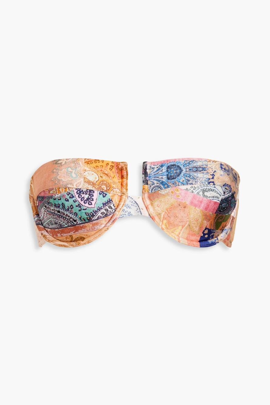 Zimmermann NWT Anneke Balconette Bra Bandana Print Orange